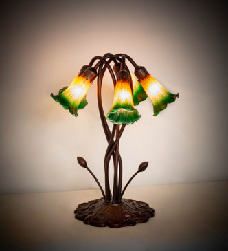Amber/Green Five Light Accent Lamp (14893)