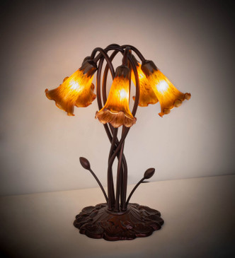 Amber Five Light Accent Lamp (14931)