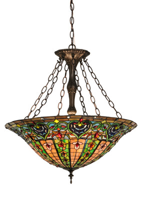 Meyda Tiffany - 149669 - Four Light Pendant - Bella - CustomMahogany Bronze Meyda Tiffany - 149669 - Four Light Pendant - Bella - CustomMahogany Bronze