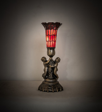 Stained Glass Pond Lily One Light Mini Lamp (151921)