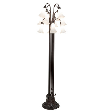 Meyda Tiffany - 15889 - 12 Light Floor Lamp - White - Mahogany Bronze