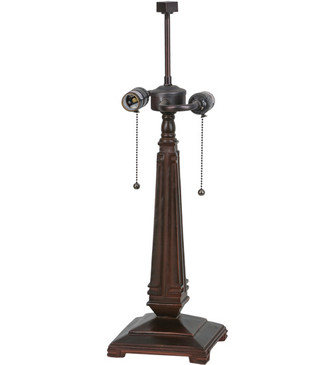 Meyda Tiffany - 159892 - Two Light Table Base - Mission - Mahogany Bronze