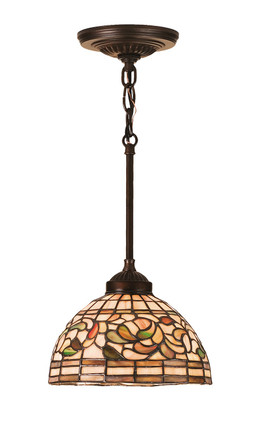 Tiffany Turning Leaf One Light Mini Pendant (16211)