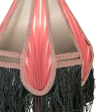 Fabric & Fringe Mini Lamp (17541) Fabric & Fringe Mini Lamp (17541)