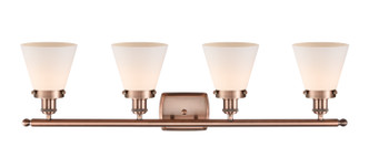 manufacturer_finish:Antique Copper|manufacturer_glass:Matte White Cased Small Cone|light_output:220.00lm|color_temperature:2200K|cri:99