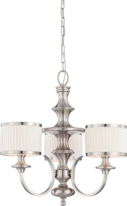 Nuvo Lighting - 60-4734 - Three Light Chandelier - Candice - Brushed Nickel