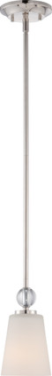 Nuvo Lighting - 60-5498 - One Light Mini Pendant - Connie - Polished Nickel