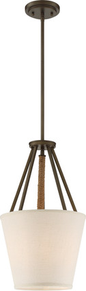Nuvo Lighting - 60-5897 - Three Light Pendant - Seneca - Mahogany Bronze