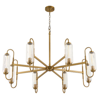 Quorum - 6015-8-47 - Eight Light Chandelier - Whitmire - Brushed Brass Quorum - 6015-8-47 - Eight Light Chandelier - Whitmire - Brushed Brass