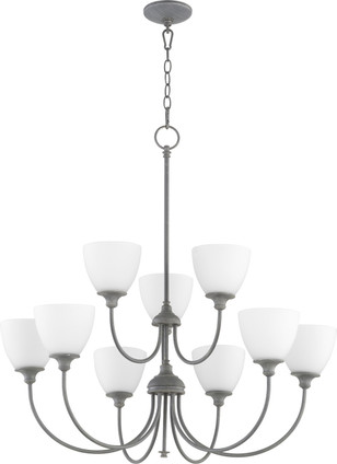 Quorum - 6109-9-17 - Nine Light Chandelier - Celeste - Zinc