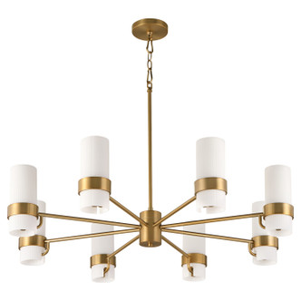 Quorum - 6169-8-47 - Eight Light Chandelier - Sojourn - Brushed Brass Quorum - 6169-8-47 - Eight Light Chandelier - Sojourn - Brushed Brass