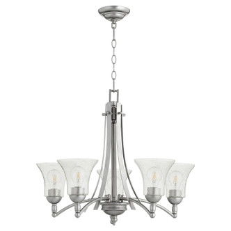 Quorum - 6177-5-64 - Five Light Chandelier - Aspen - Classic Nickel