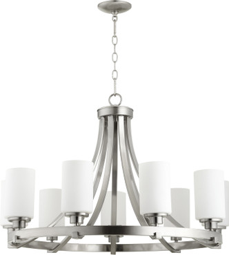 Quorum - 6207-9-65 - Nine Light Chandelier - Lancaster - Satin Nickel