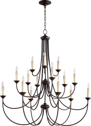 Quorum - 6250-15-86 - 15 Light Chandelier - Brooks - Oiled Bronze