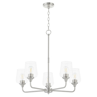 Quorum - 6313-5-65 - Five Light Chandelier - Raymond - Satin Nickel Quorum - 6313-5-65 - Five Light Chandelier - Raymond - Satin Nickel