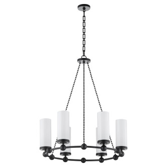 Quorum - 667-6-59 - Six Light Chandelier - Lee Boulevard - Matte Black Quorum - 667-6-59 - Six Light Chandelier - Lee Boulevard - Matte Black