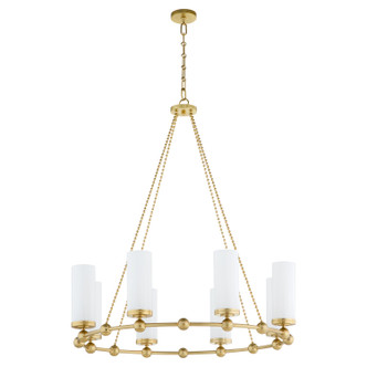 Quorum - 667-8-80 - Eight Light Chandelier - Lee Boulevard - Aged Brass Quorum - 667-8-80 - Eight Light Chandelier - Lee Boulevard - Aged Brass