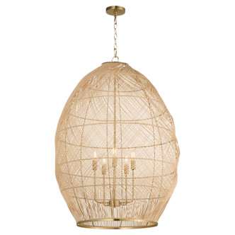 Rattan Five Light Pendant (6901-5-80)