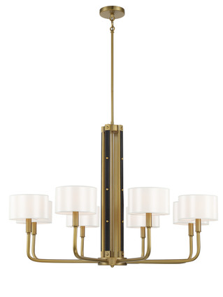 Minka-Lavery - 2788-695 - Eight Light Chandelier - Chelsea by Robin Baron - Soft Brass