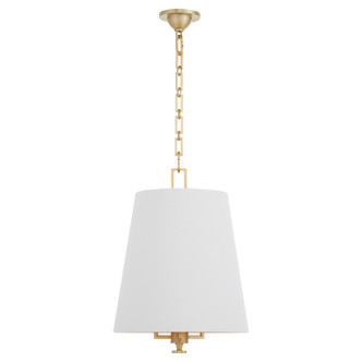Quorum - 8562-3-80 - Three Light Pendant - Karnes - Aged Brass