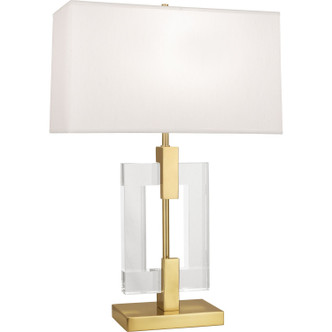 Robert Abbey - 1011 - One Light Table Lamp - Lincoln - Modern Brass w/ Crystal