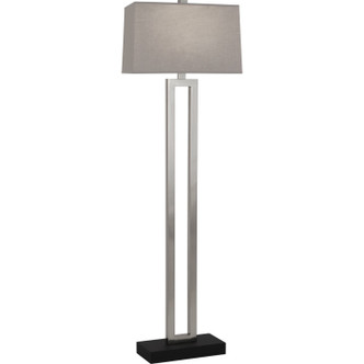 Robert Abbey - 108G - One Light Floor Lamp - Doughnut - Antique Silver