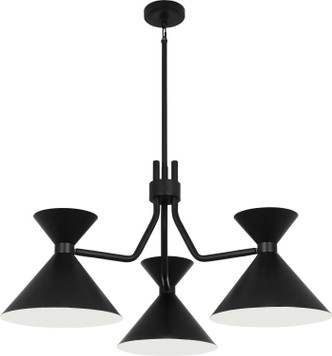 Robert Abbey - 1254 - Three Light Chandelier - Cinch - Matte Black
