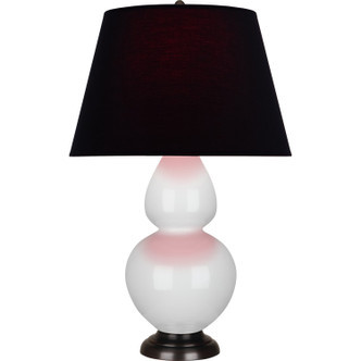 Robert Abbey - 1640K - One Light Table Lamp - Double Gourd - Lily Glazed Ceramic w/Deep Patina Bronze