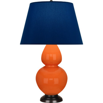 Robert Abbey - 1645N - One Light Table Lamp - Double Gourd - Pumpkin Glazed Ceramic w/Deep Patina Bronze