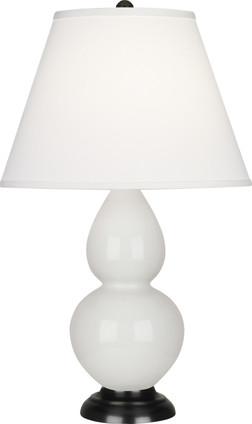 Robert Abbey - 1650X - One Light Accent Lamp - Small Double Gourd - Lily Glazed Ceramic w/Deep Patina Bronze