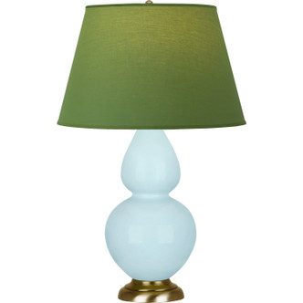 Robert Abbey - 1666G - One Light Table Lamp - Double Gourd - Baby Blue Glazed Ceramic w/Antique Natural Brass