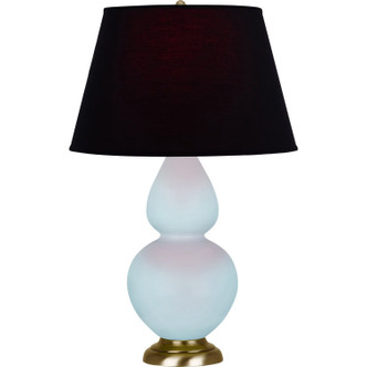 Robert Abbey - 1666K - One Light Table Lamp - Double Gourd - Baby Blue Glazed Ceramic w/Antique Natural Brass