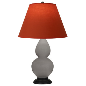 Robert Abbey - 1769T - One Light Accent Lamp - Small Double Gourd - Smokey Taupe Glazed Ceramic w/Deep Patina Bronze