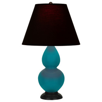 Robert Abbey - 1772K - One Light Accent Lamp - Small Double Gourd - Peacock Glazed Ceramic w/Deep Patina Bronze