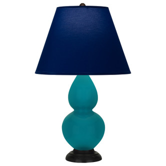 Robert Abbey - 1772N - One Light Accent Lamp - Small Double Gourd - Peacock Glazed Ceramic w/Deep Patina Bronze
