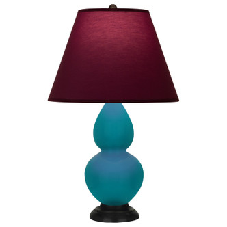 Robert Abbey - 1772P - One Light Accent Lamp - Small Double Gourd - Peacock Glazed Ceramic w/Deep Patina Bronze