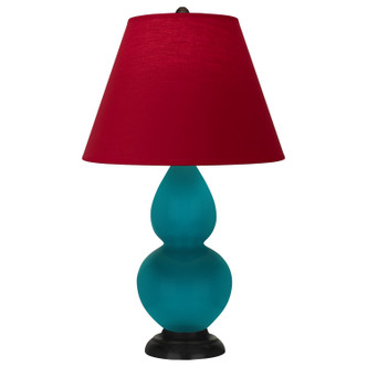 Robert Abbey - 1772R - One Light Accent Lamp - Small Double Gourd - Peacock Glazed Ceramic w/Deep Patina Bronze