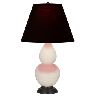 Robert Abbey - 1775K - One Light Accent Lamp - Small Double Gourd - Bone Glazed Ceramic w/Deep Patina Bronze
