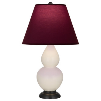 Robert Abbey - 1775P - One Light Accent Lamp - Small Double Gourd - Bone Glazed Ceramic w/Deep Patina Bronze