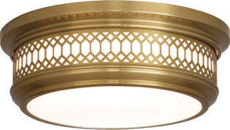 Robert Abbey - 306 - Two Light Flushmount - Williamsburg Tucker - Antique Brass