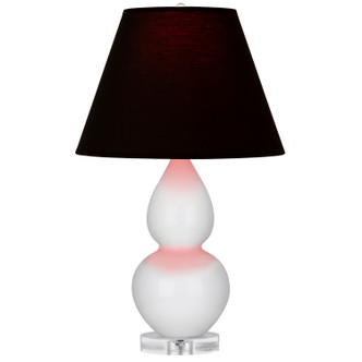 Robert Abbey - A690K - One Light Accent Lamp - Small Double Gourd - Lily Glazed Ceramic w/Lucite