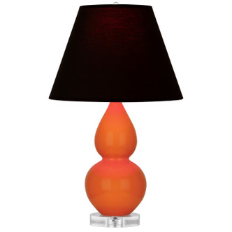 Robert Abbey - A695K - One Light Accent Lamp - Small Double Gourd - Pumpkin Glazed Ceramic w/Lucite
