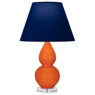 Robert Abbey - A695N - One Light Accent Lamp - Small Double Gourd - Pumpkin Glazed Ceramic w/Lucite