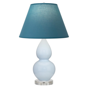 Robert Abbey - A696B - One Light Accent Lamp - Small Double Gourd - Baby Blue Glazed Ceramic w/Lucite