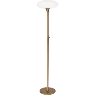 Robert Abbey - B2045 - One Light Torchiere - Rico Espinet Ovo - Aged Brass