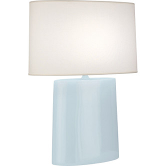Robert Abbey - BB03 - One Light Table Lamp - Victor - Baby Blue Glazed Ceramic