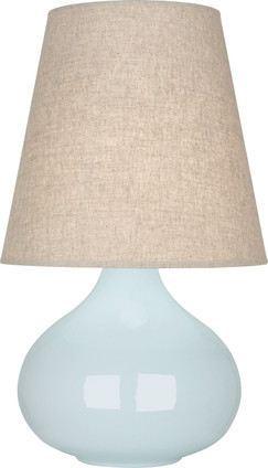 Robert Abbey - BB91 - One Light Accent Lamp - Small June - Baby Blue Glazed Ceramic