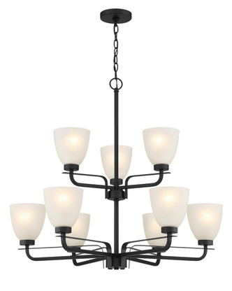Minka-Lavery - 4889-66A - Nine Light Chandelier - Kaitlen - Coal