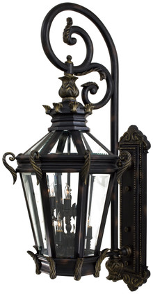 Minka-Lavery - 9091-95 - Nine Light Wall Mount - Stratford Hall - Heritage w/Gold Highlights