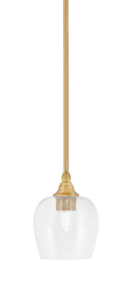 Toltec Lighting - 23-NAB-4810 - One Light Mini Pendant - Stem - New Age Brass